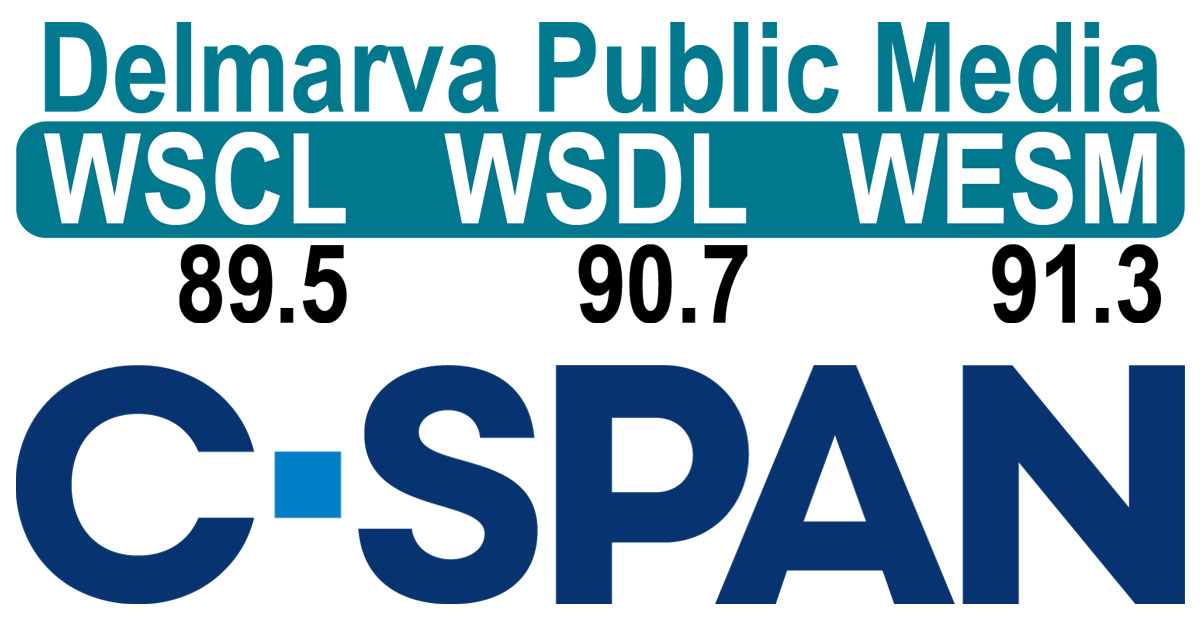 Delmarva Public Media and C-SPAN logos